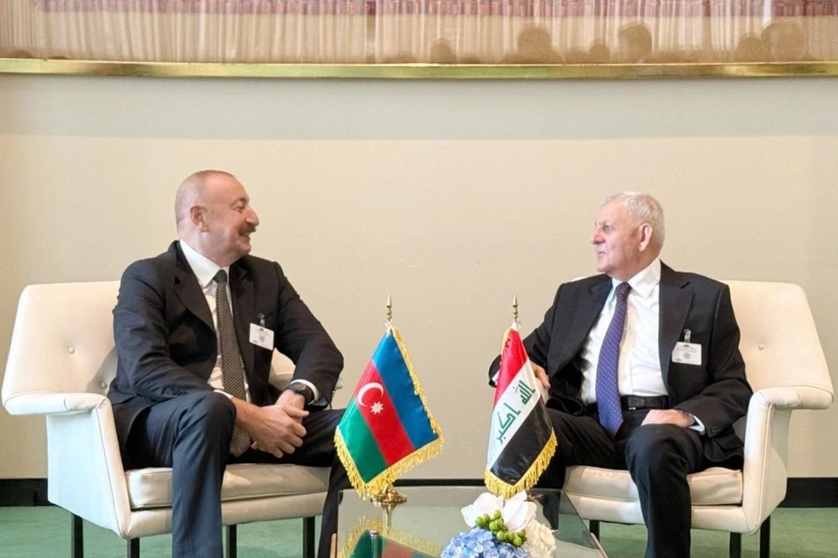 İlham Əliyev BMT-nin Nyu-Yorkdakı mənzil-qərargahında İraq Prezidenti ilə görüşüb