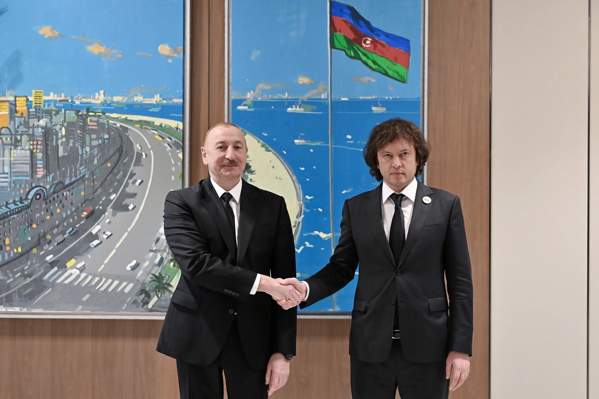 İlham Əliyevin Gürcüstanın Baş naziri ilə görüşü olub