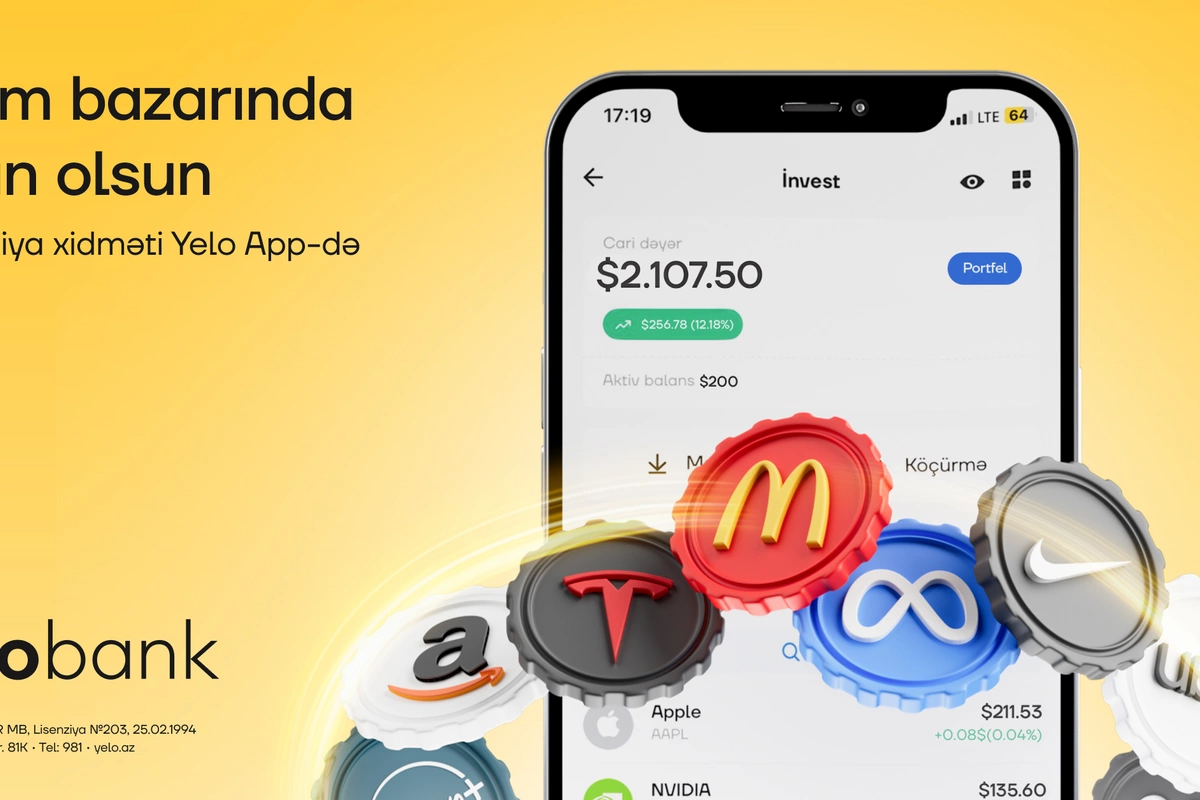 İnvestisiya imkanı artıq Yelo App-də!