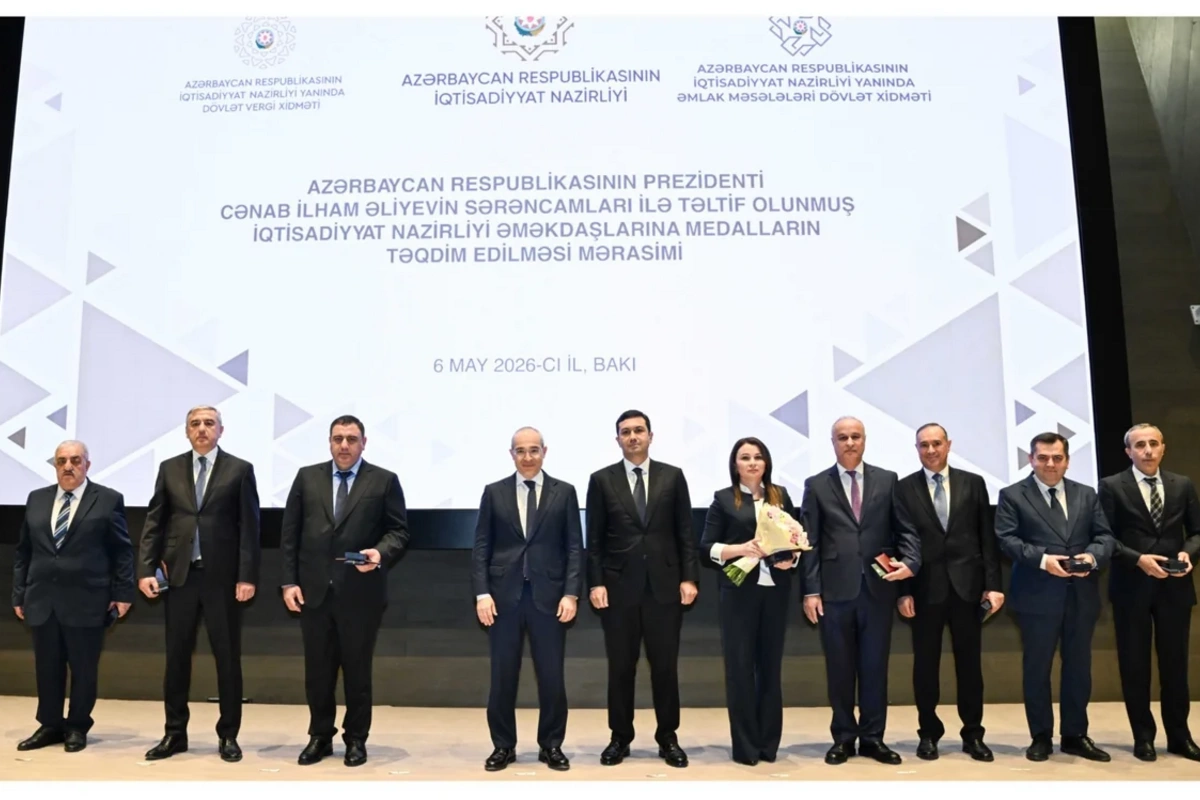 İqtisadiyyat Nazirliyinin əməkdaşlarına medallar təqdim edilib