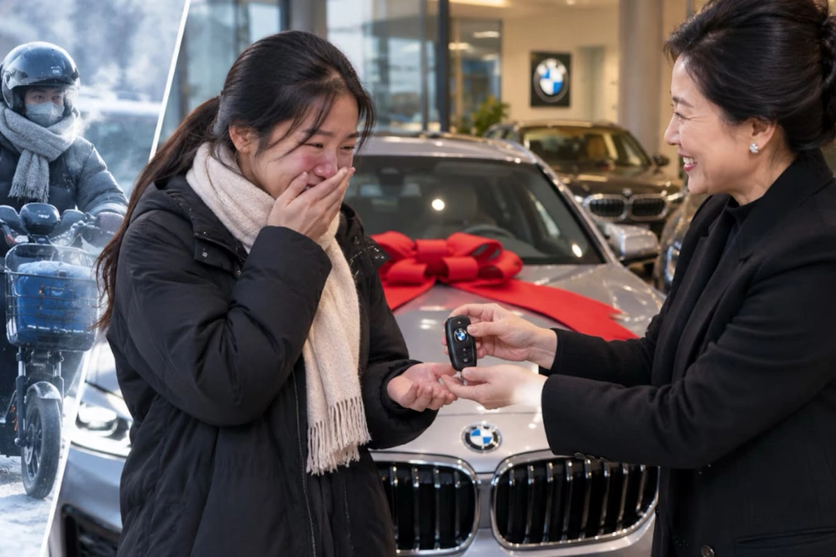İşçilərinin soyuqda işə gəlməsinə ürəyi dözməyən müdir onlara BMW bağışladı İşçilərinin soyuqda işə gəlməsinə ürəyi dözməyən müdir onlara BMW bağışladı