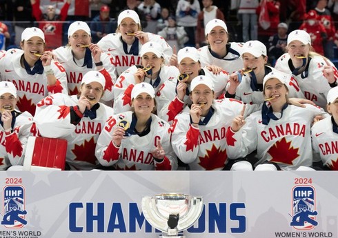 Kanadanın qadınlardan ibarət hokkey millisi dünya çempionu olub
