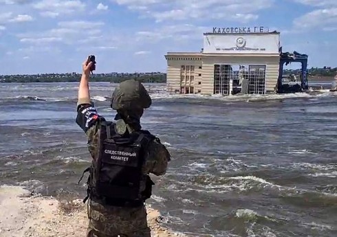 Kaxovka su anbarında suyun səviyyəsi 2,8 metr azalıb Kaxovka su anbarında suyun səviyyəsi 2,8 metr azalıb