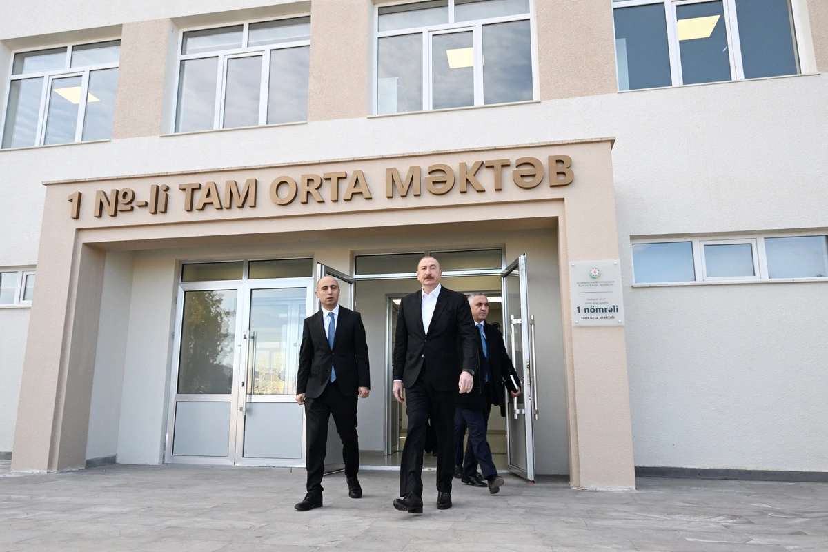 Kərkicahan qəsəbə 1 nömrəli tam orta məktəbin binası istifadəyə verilib Kərkicahan qəsəbə 1 nömrəli tam orta məktəbin binası istifadəyə verilib