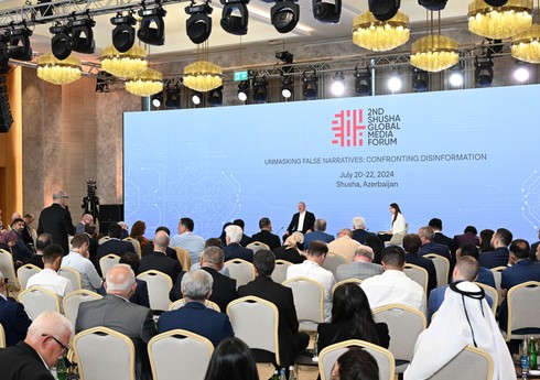 İkinci Şuşa Qlobal Media Forumunun iştirakçılarının şərəfinə ziyafət verilib
