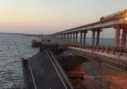 Krım körpüsündə partlayan yük avtomobilinin sahibi hadisədə əli olduğunu inkar edib