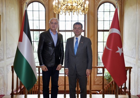 Əkrəm İmamoğlu ramallahlı həmkarı ilə Qəzzaya yardımı müzakirə edib