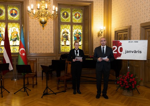 Latviyada 20 Yanvar faciəsinə həsr olunmuş anım tədbiri keçirilib