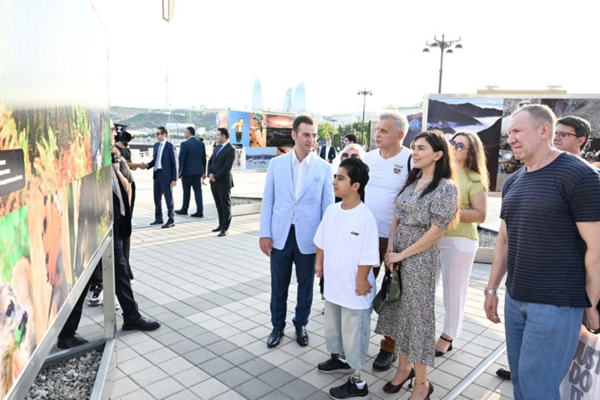 Leyla Əliyeva Azərbaycanda təbiətin mühafizəsinin 100 illiyinə həsr olunmuş fotosərginin açılışında iştirak ed
