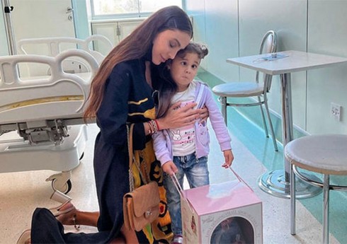 Leyla Əliyeva onkoloji xəstəlikdən əziyyət çəkən uşaqlarla görüşüb