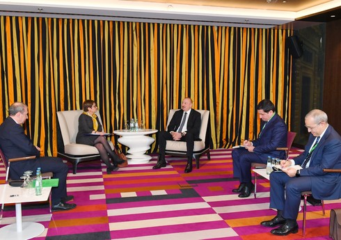 İlham Əliyev Münxendə Avropa Yenidənqurma və İnkişaf Bankının prezidenti ilə görüşüb