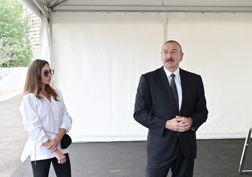 İlham Əliyev və Mehriban Əliyeva Şuşa Otel-Konqres Mərkəzi Kompleksinin açılışında iştirak ediblər