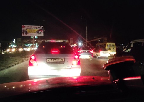 Mahaçqala-Kaspiysk avtomobil yolunda nəqliyyatın hərəkəti məhdudlaşdırılıb