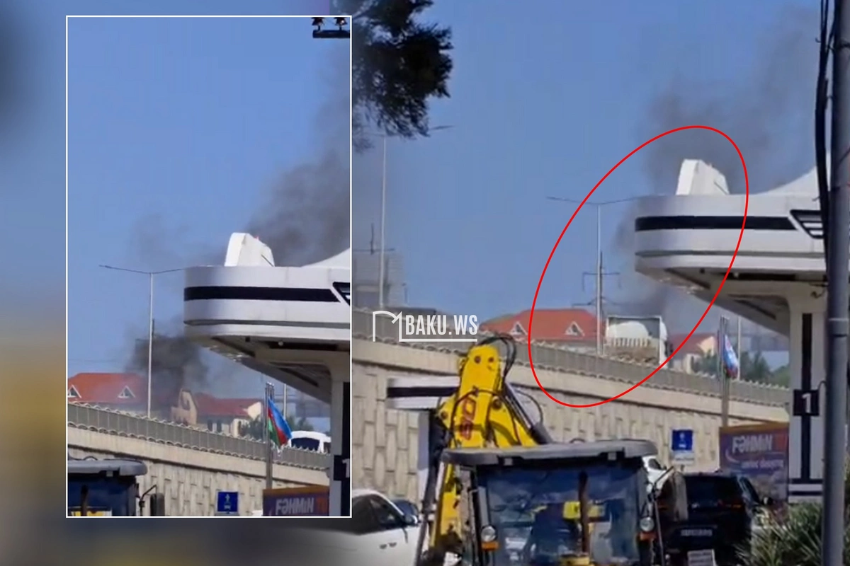Masazır dairəsi yaxınlığında yanğın başlayıb