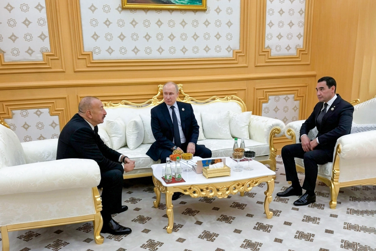 MDB dövlət başçıları görüşü çərçivəsində İlham Əliyev Vladimir Putin və Sərdar Berdiməhəmmədovla görüşüb MDB dövlət başçıları görüşü çərçivəsində İlham Əliyev Vladimir Putin və Sərdar Berdiməhəmmədovla görüşüb