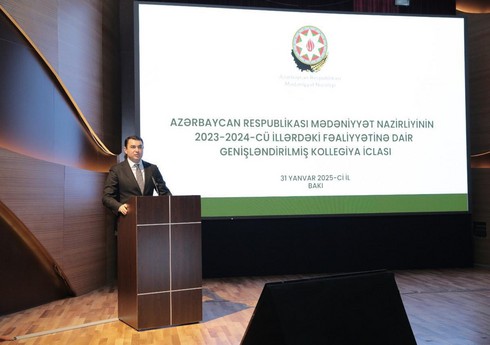 Mədəniyyət Nazirliyində kollegiya iclası keçirilib