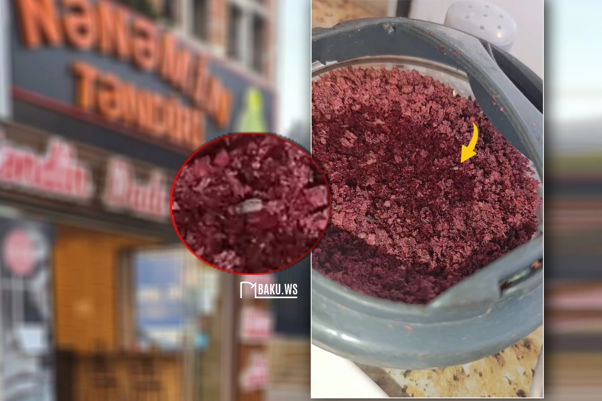 Məşhur təndirxanada biabırçılıq - Yeməyə əlavə verilən sumağa qurd düşübmüş