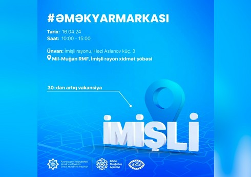İmişlidə əmək yarmarkası keçiriləcək