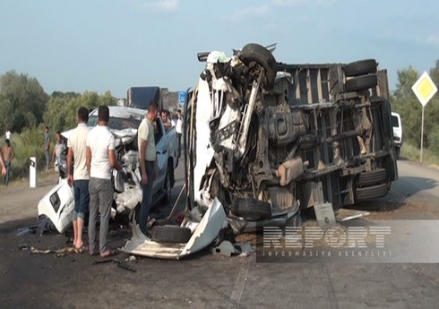 İmişlidə yol qəzası olub, xəsarət alanlar var 