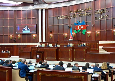 Milli Məclis Prezident və Birinci xanıma Müstəqilliyin Bərpası Günü münasibətilə təbrik məktubu ünvanlayıb