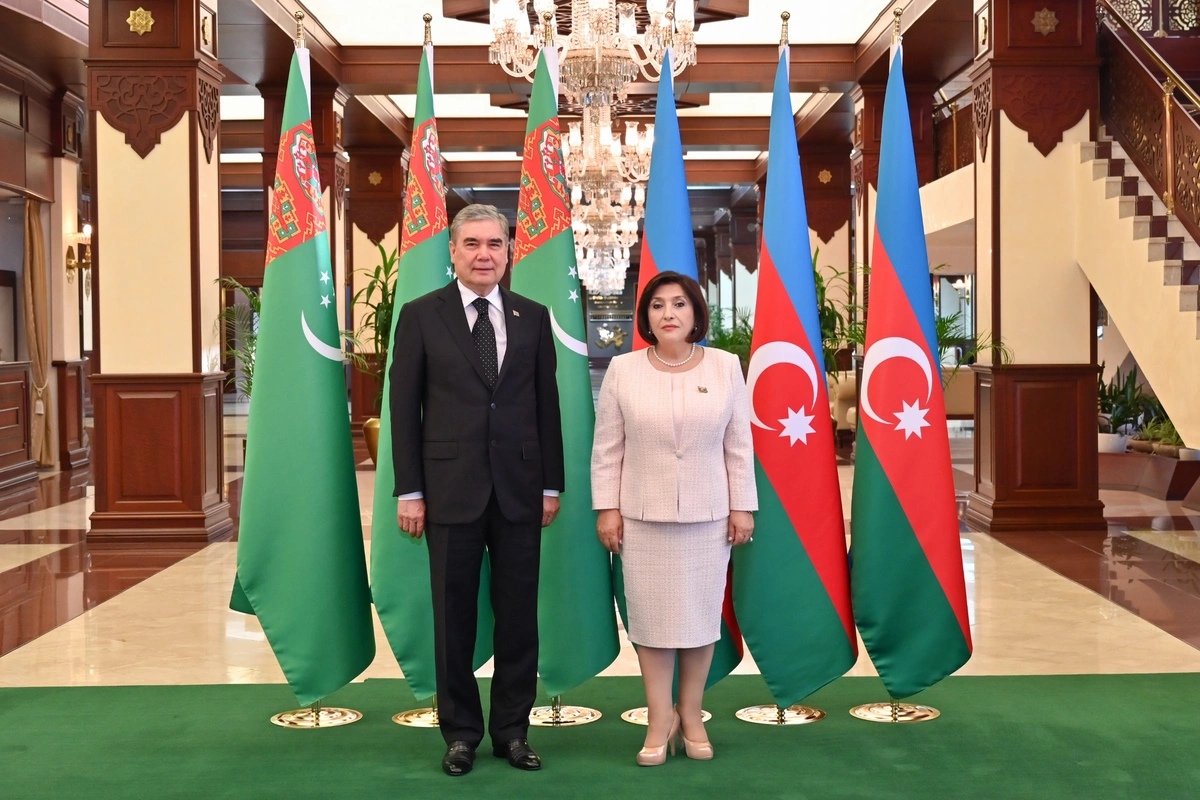Milli Məclisin sədri Qurbanqulu Berdiməhəmmədov ilə görüşüb