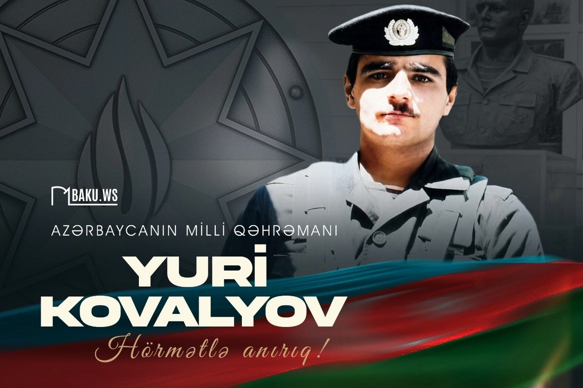 Milli Qəhrəman Yuri Kovalyovun anım günüdür Milli Qəhrəman Yuri Kovalyovun anım günüdür
