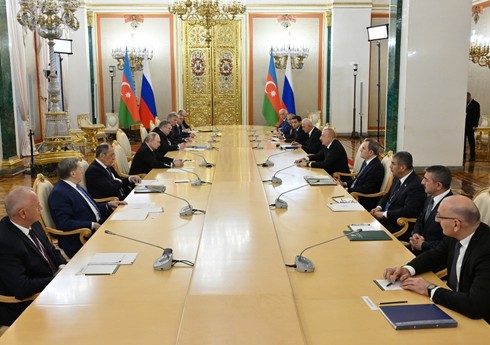 Moskvada Prezident İlham Əliyevin Prezident Vladimir Putinlə görüşü olub - YENİLƏNİB