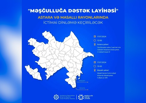 “Məşğulluğa Dəstək Layihəsi” çərçivəsində iki rayonda ictimai dinləmələr təşkil olunacaq “Məşğulluğa Dəstək Layihəsi” çərçivəsində iki rayonda ictimai dinləmələr təşkil olunacaq