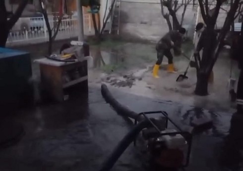 Naxçıvanda intensiv yağışlar nəticəsində bəzi ərazilər subasmaya məruz qalıb