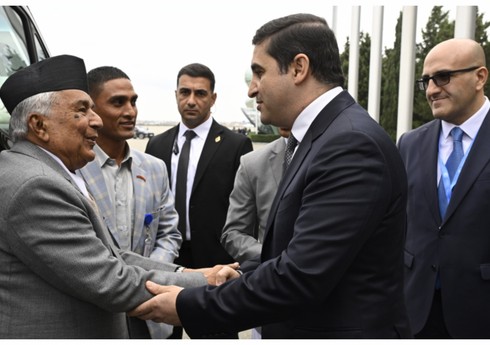 Nepal Prezidenti COP29-da iştirak etmək üçün Azərbaycana səfərə gəlib