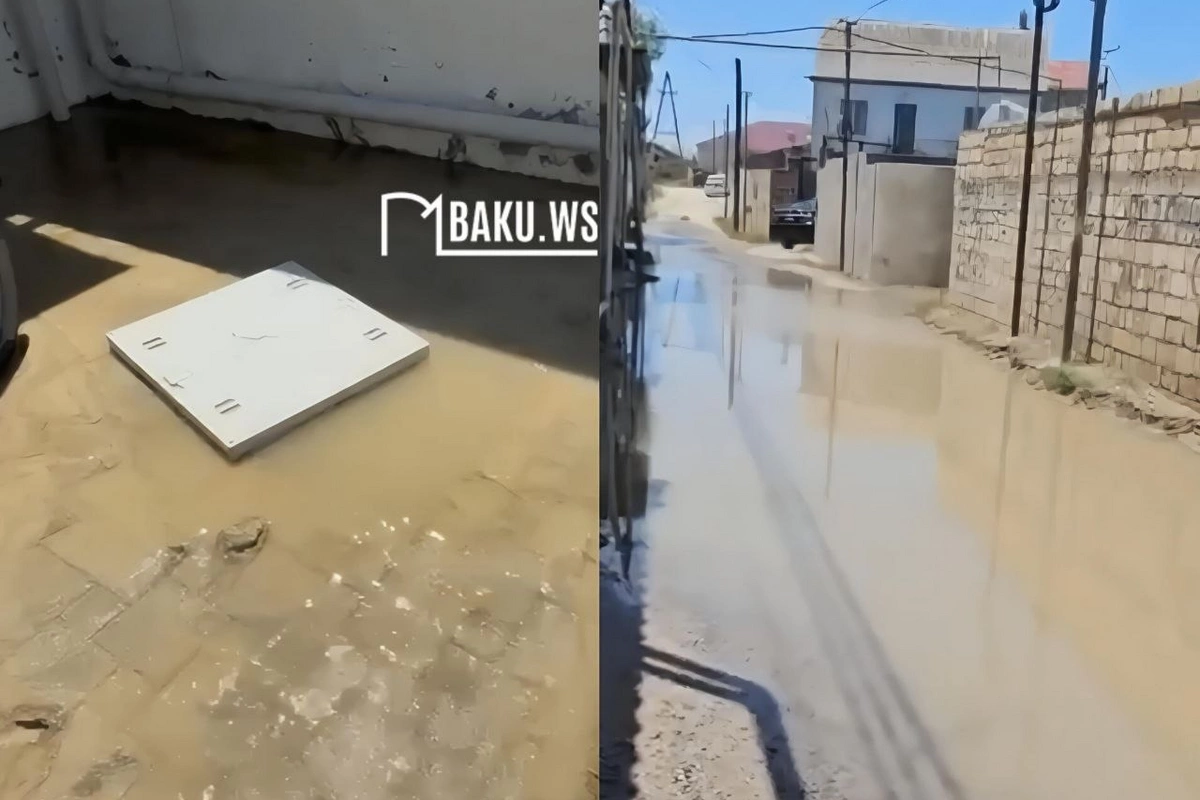 Novxanıda günlərdir yola axan su ilə bağlı ADSEA-dan AÇIQLAMA