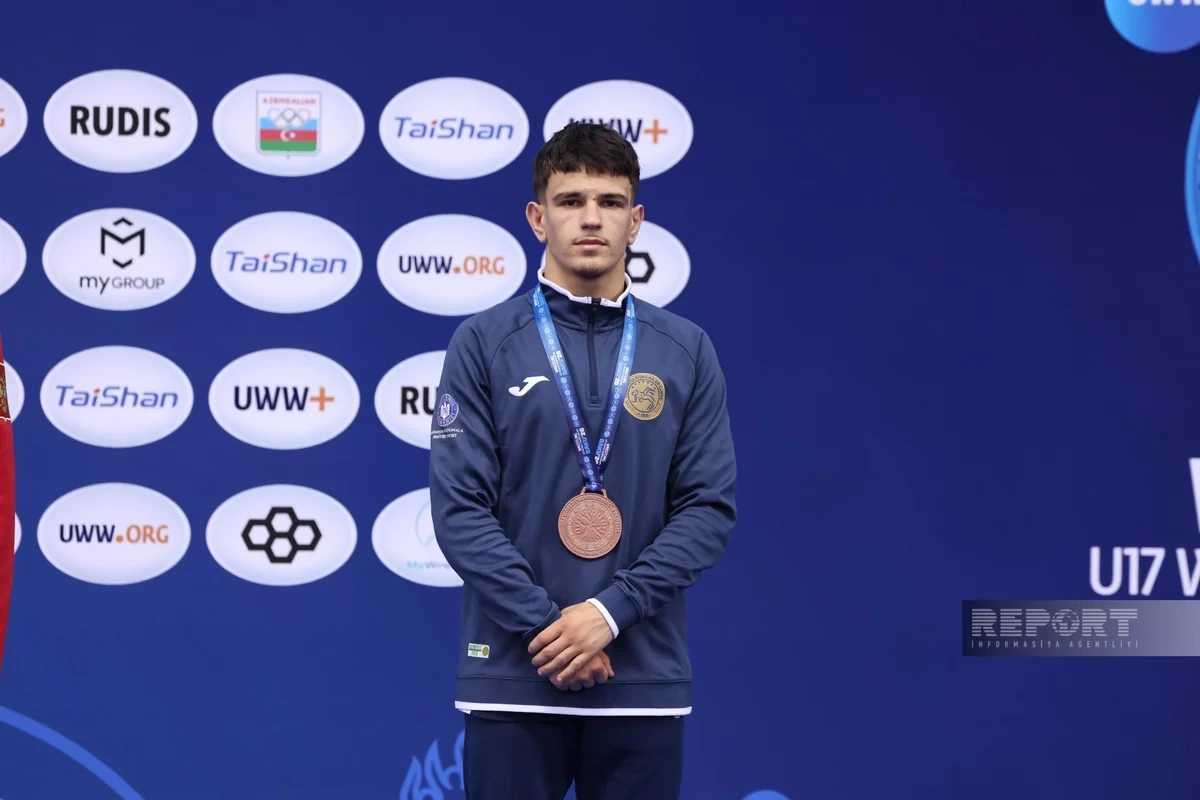 Orxan Həbibliyə dünya çempionatının bürünc medalı təqdim edilib