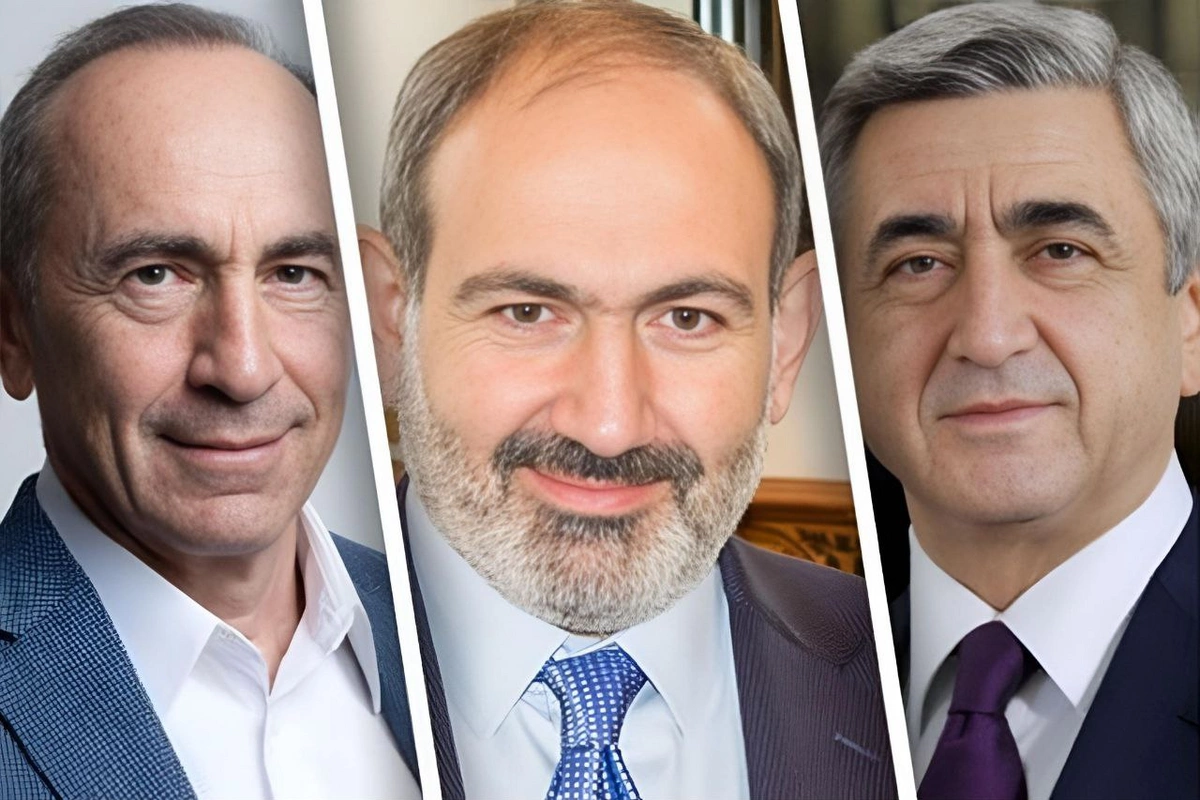 Paşinyan Sarkisyan və Köçəryanı 