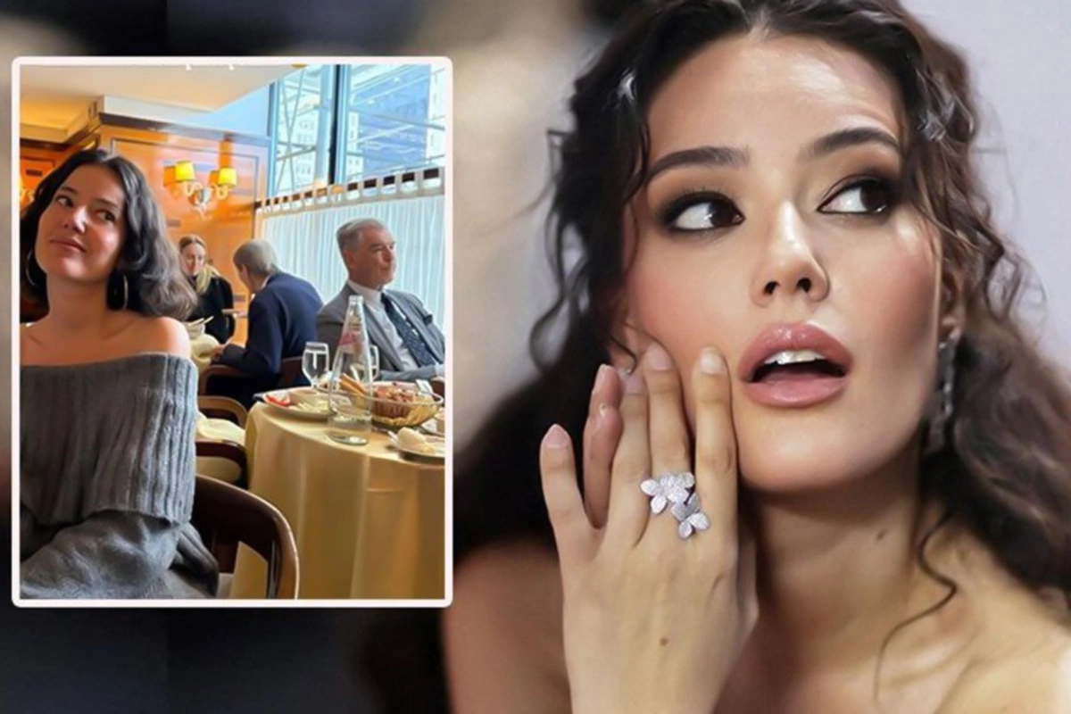 Pelin Akil restoranda  