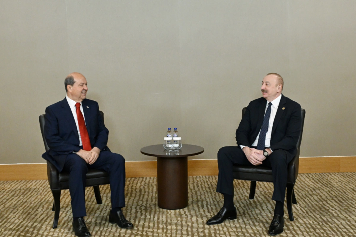 Prezident İlham Əliyev Ersin Tatar ilə görüşüb