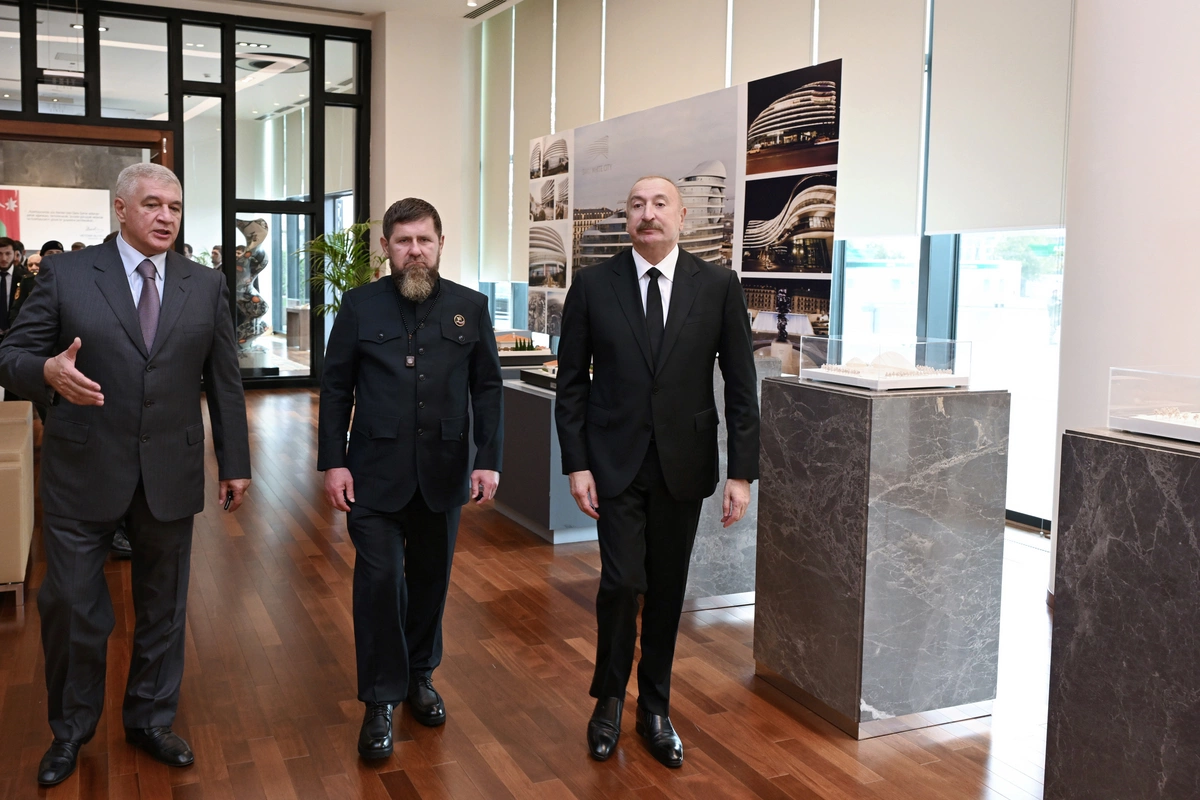 Prezident İlham Əliyev və Rusiyanın Çeçenistan Respublikasının başçısı 