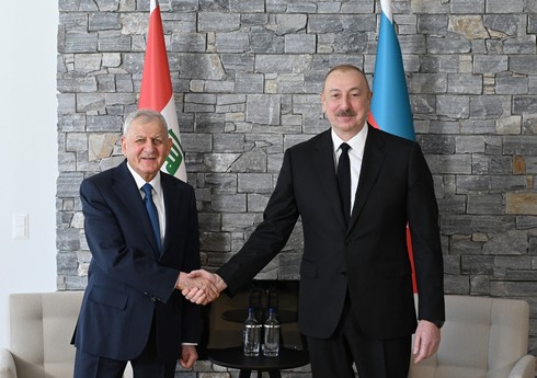 Prezident İlham Əliyev Davosda İraq Prezidenti ilə görüşüb - YENİLƏNİB