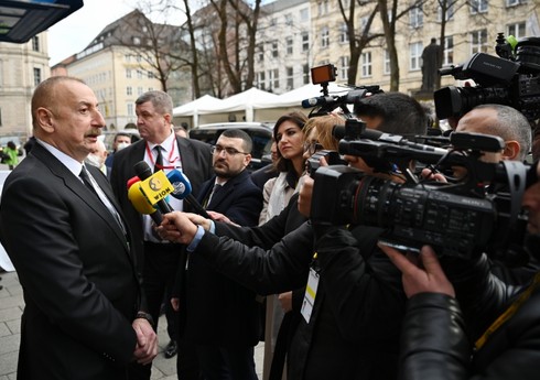 Prezident İlham Əliyev Münxendə televiziya kanallarına müsahibə verib - YENİLƏNİB
