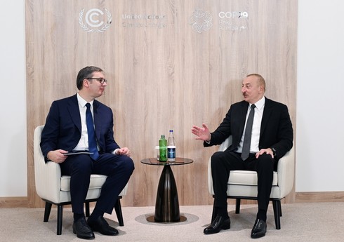 Prezident İlham Əliyev Serbiyanın dövlət başçısı ilə görüşüb - YENİLƏNİB
