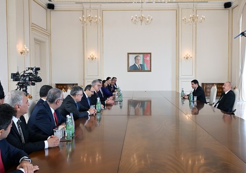 Prezident İlham Əliyev Türkiyə Böyük Millət Məclisinin nümayəndə heyətini qəbul edib - YENİLƏNİB