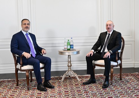 Prezident İlham Əliyev Türkiyənin xarici işlər naziri Hakan Fidanı qəbul edib Prezident İlham Əliyev Türkiyənin xarici işlər naziri Hakan Fidanı qəbul edib