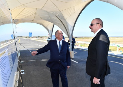 Prezident Qubada ödənişli yeni avtomobil yolunun açılışında iştirak edib - YENİLƏNİB