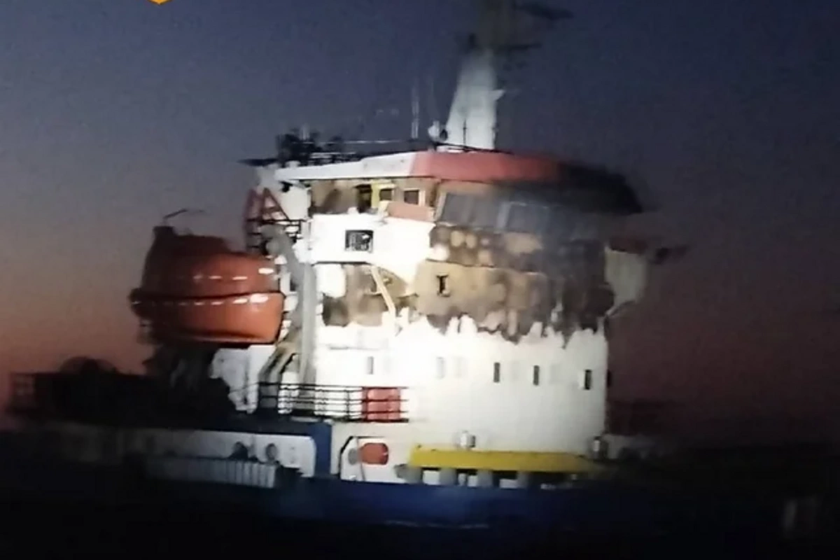 Qara dənizdə Türkiyə gəmisi vurulub