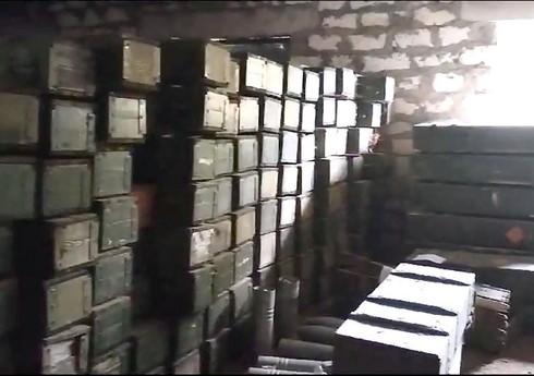 Qarabağda çox böyük həcmdə silah-sursat anbarları müəyyən edilib