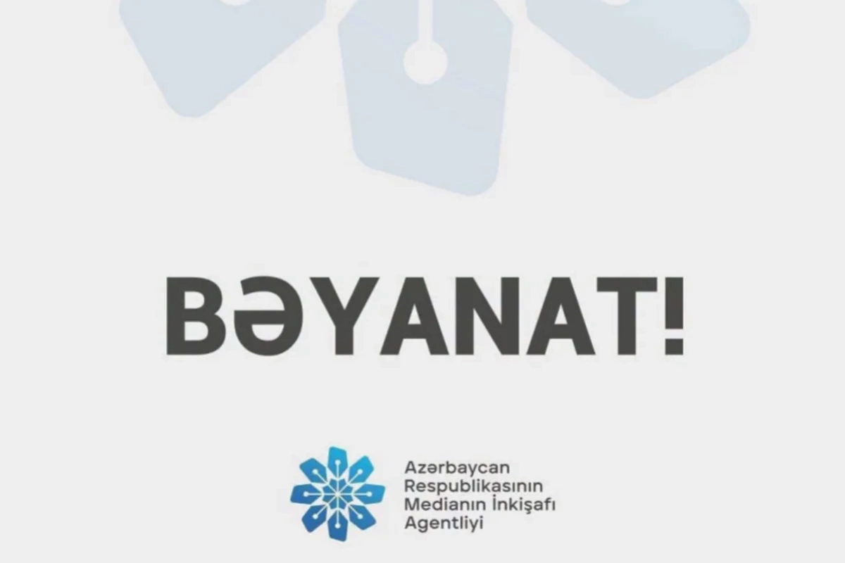 Qərb mediası Azərbaycana qarşı təşkil olunmuş dezinformasiya kampaniyası aparır - BƏYANAT