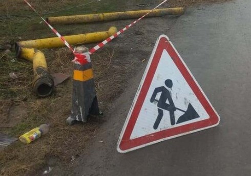 Qubada avtomobil qəzası sakinləri qazsız qoyub