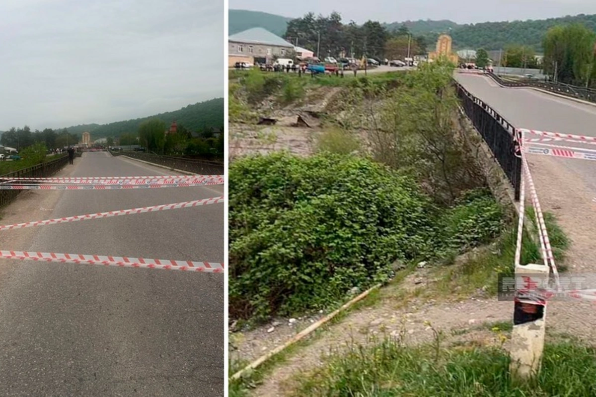 Qubada körpü qəzalı vəziyyətə düşüb, 30-dan çox kəndə gediş-gəliş çətinləşib