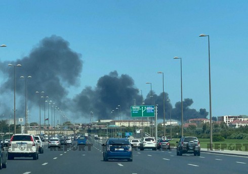 Ramanada mazutluq sahəsindəki yanğın söndürülüb