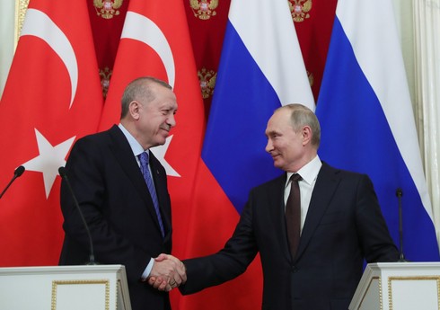 Ərdoğan Putini yenidən Rusiya prezidenti seçilməsi münasibətilə təbrik edib