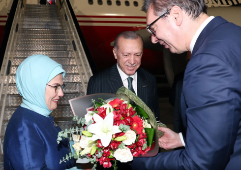 Ərdoğan Serbiyaya səfər edib